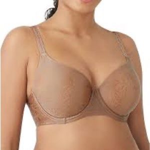 WACOAL Inside Edit T-shirt Bra, 36DDD, Roebuck - dark beige.  NWT
